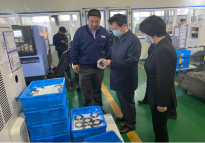 张立林副省长莅临营口辽河开发区希泰精密焊接科技调研、指导工作